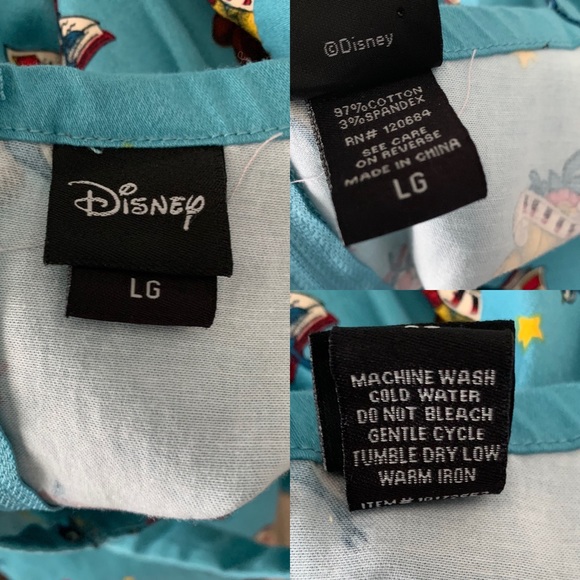 Hot topic Disney Belle Pin Up Dress Size L Blue - Picture 12 of 12